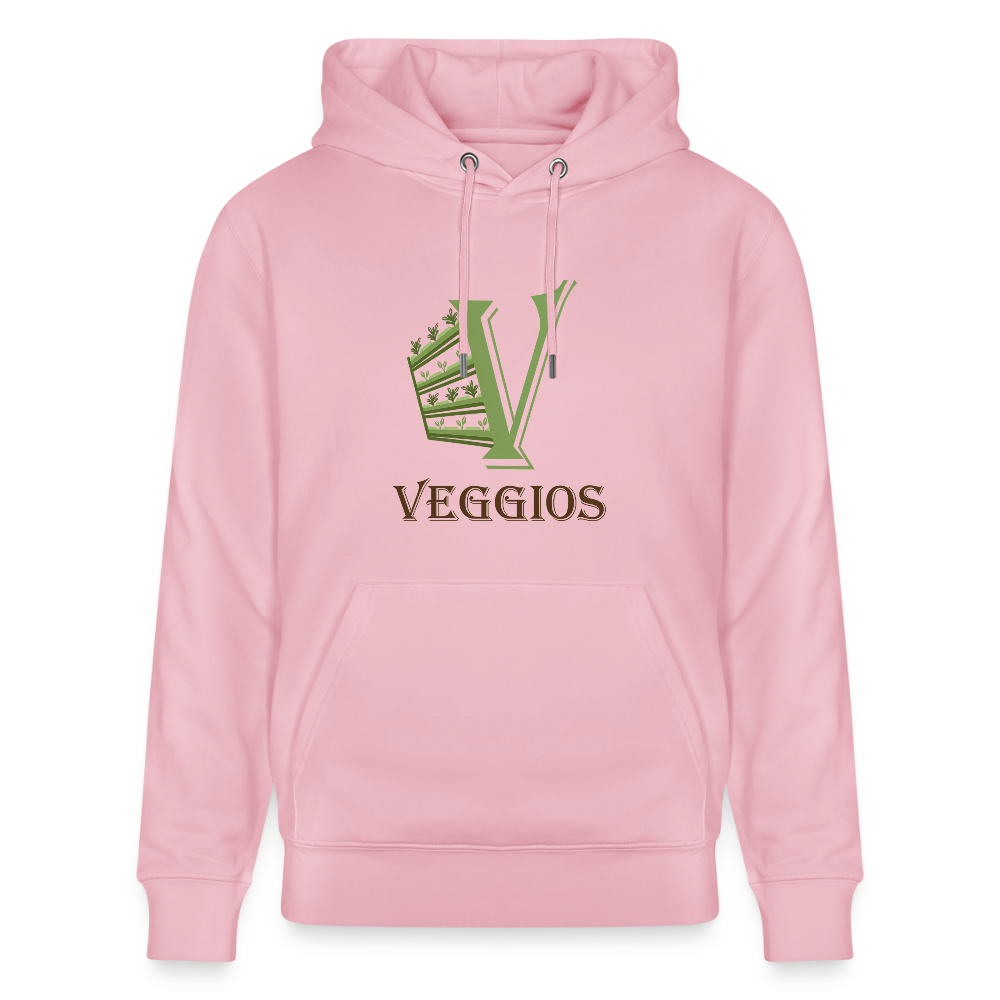 Veggios Logo Stanley/Stella Cruiser Organic Hoodie - pale pink
