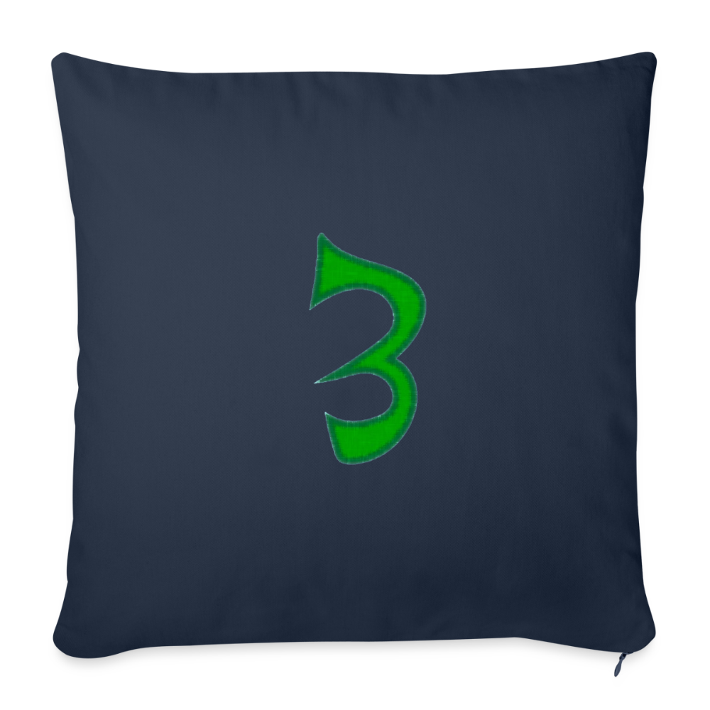 Throw Pillow Cover 18” x 18” - navy