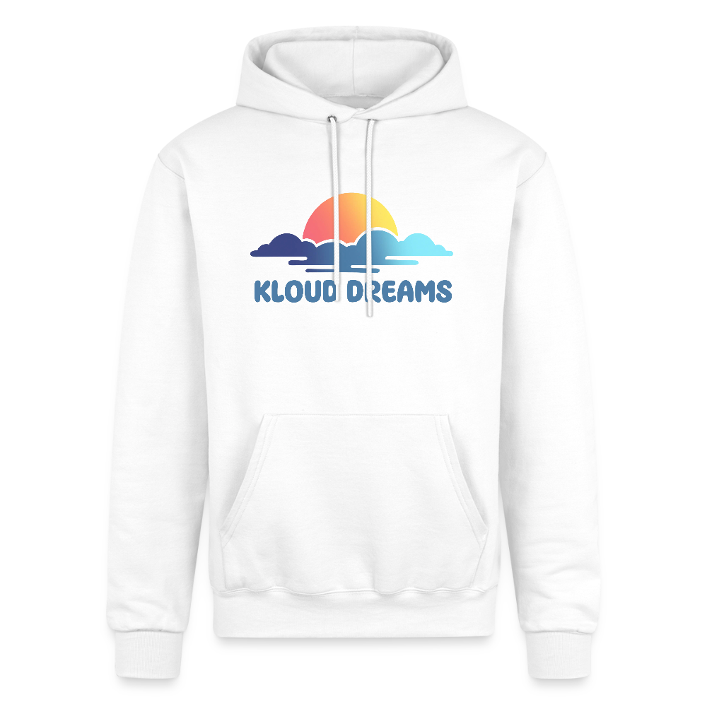 Kloud Dreams Sunset Champion Unisex Powerblend Hoodie - white