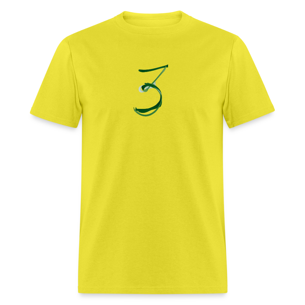The "3g" Signature Logo Unisex Classic T-Shirt - yellow