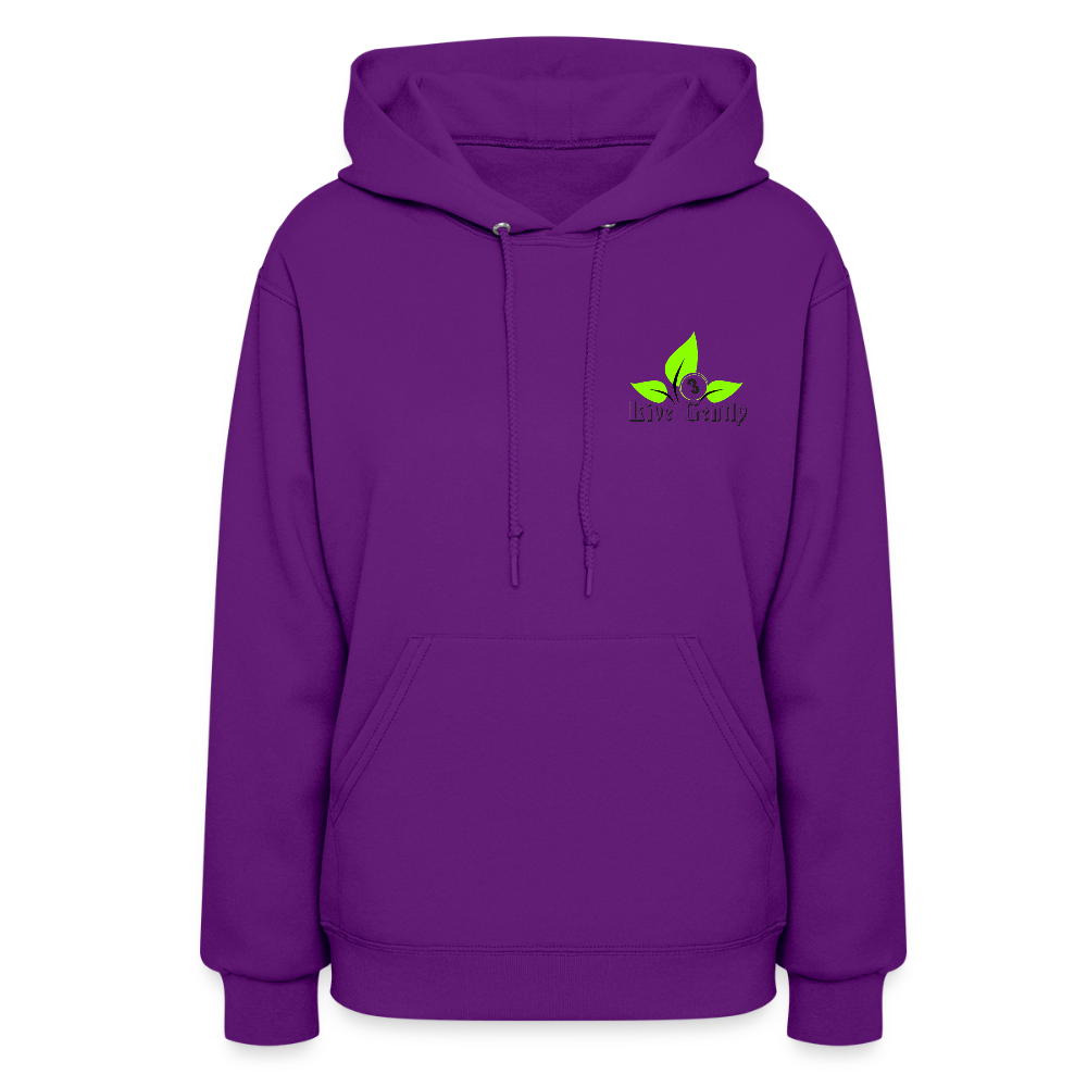 Leaf Logo Women's Hoodie - purple