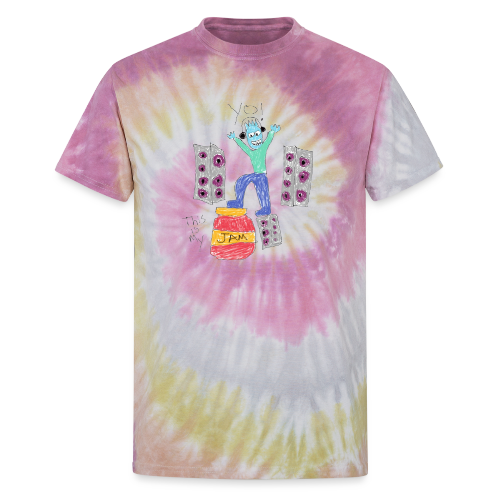 Hey Yo! Unisex Tie Dye T-Shirt - Desert Rose