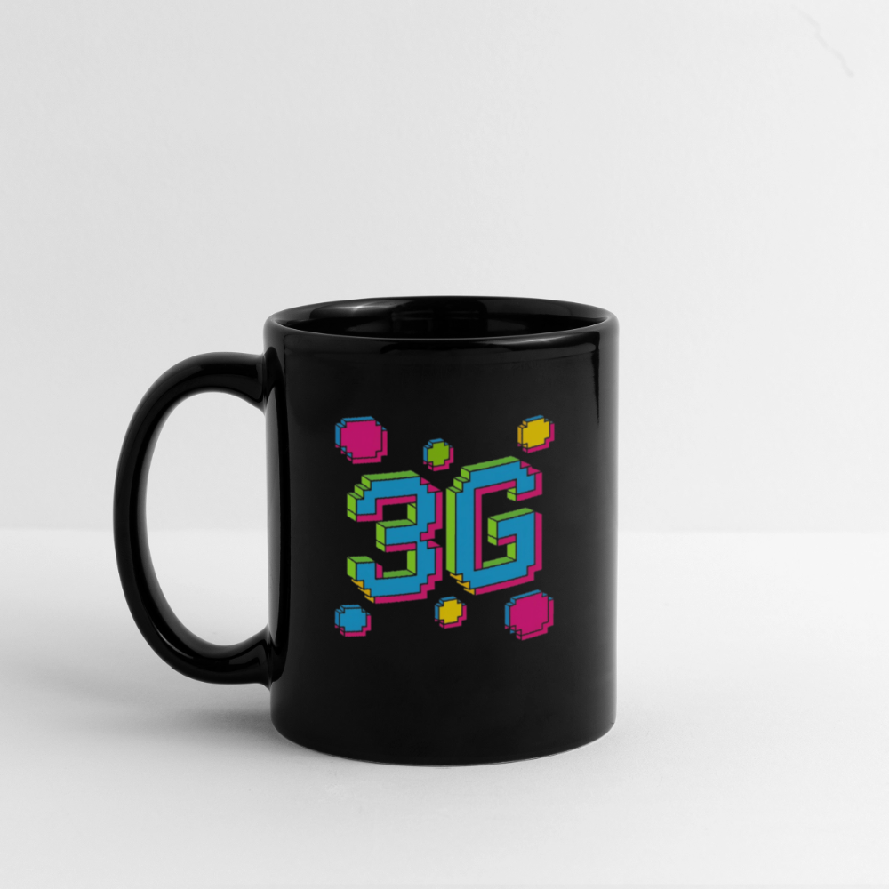Retro 3G Full Color Mug - black
