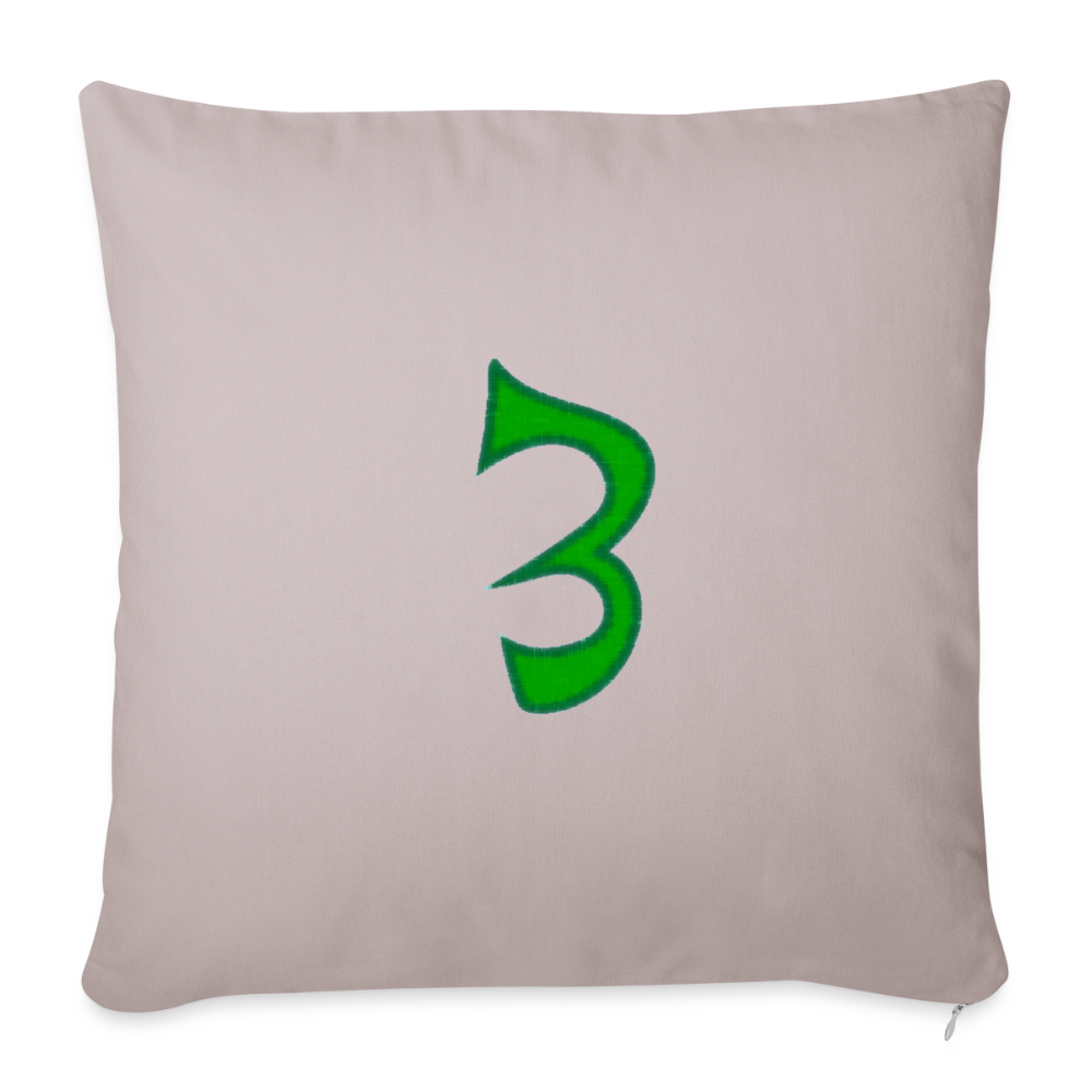 Throw Pillow Cover 18” x 18” - light taupe