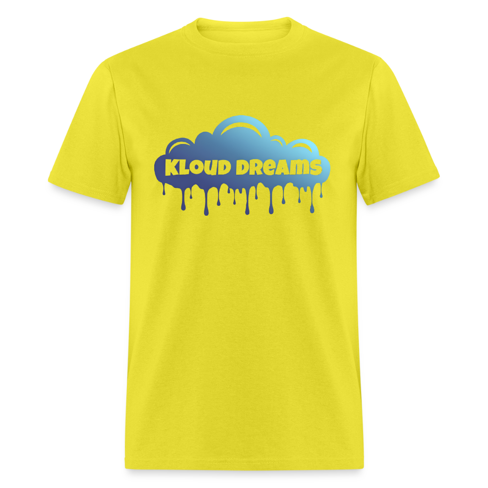 Kloud Dreams Melted Unisex Classic T-Shirt - yellow