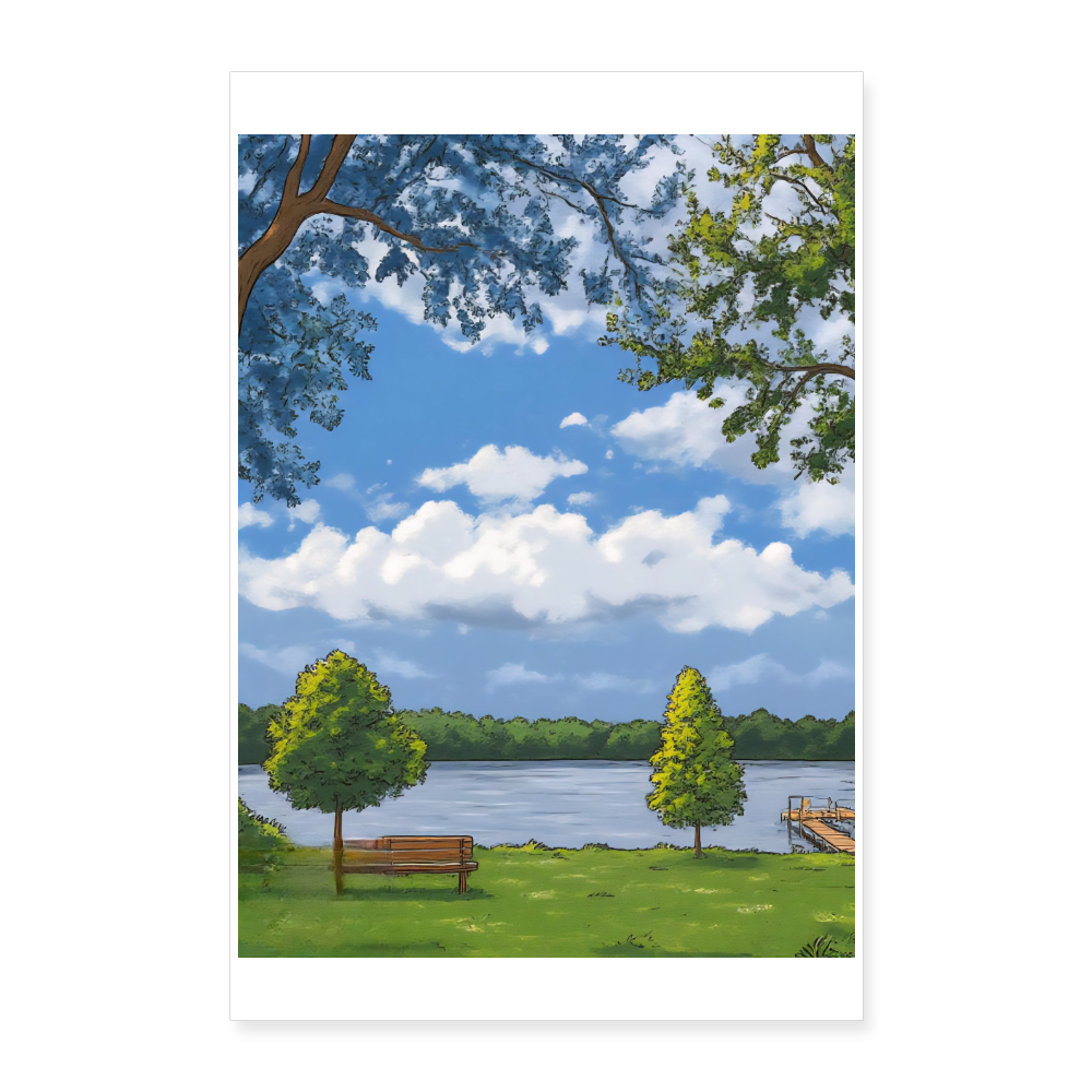 The Lake House Poster 8x12 - white
