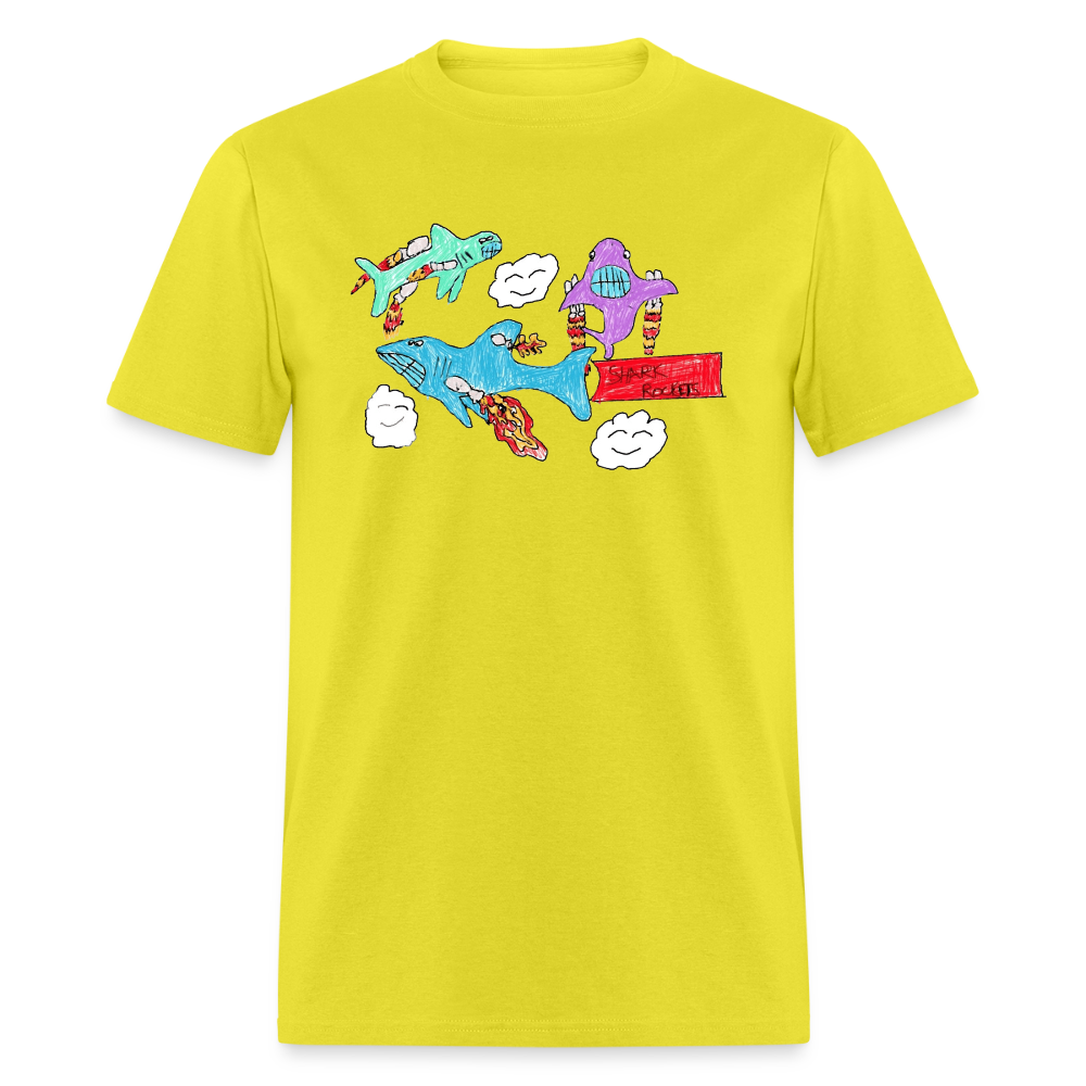 Shark Rockets Unisex Classic T-Shirt - yellow