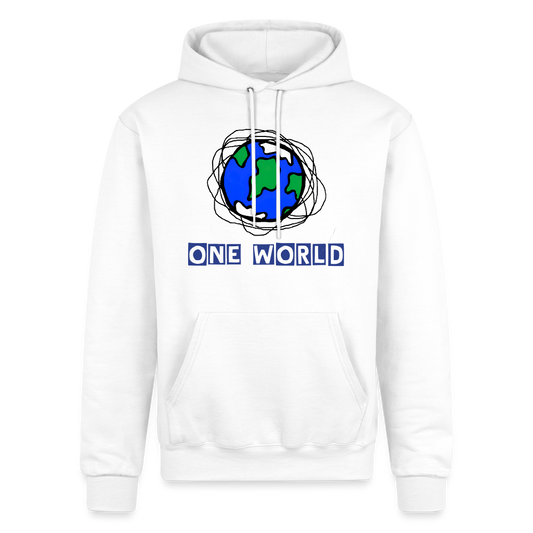 One World Scribbles Champion Unisex Powerblend Hoodie - white