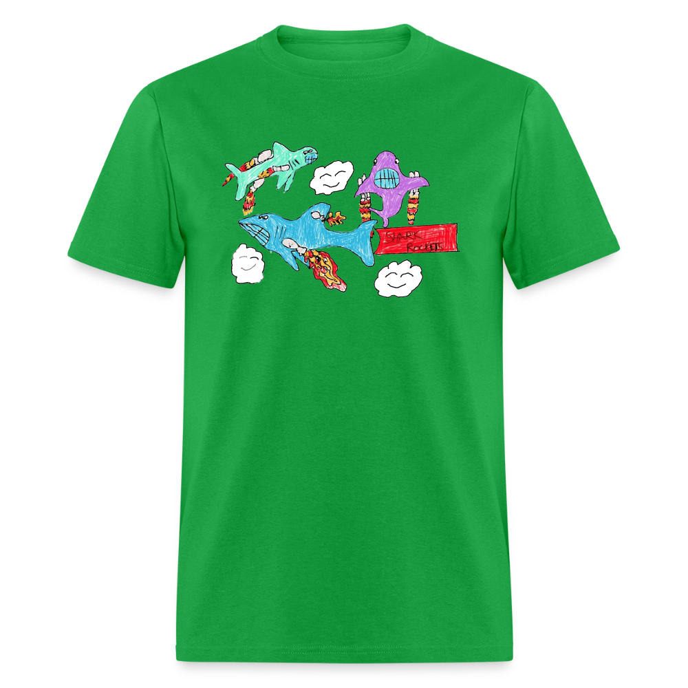 Shark Rockets Unisex Classic T-Shirt - bright green