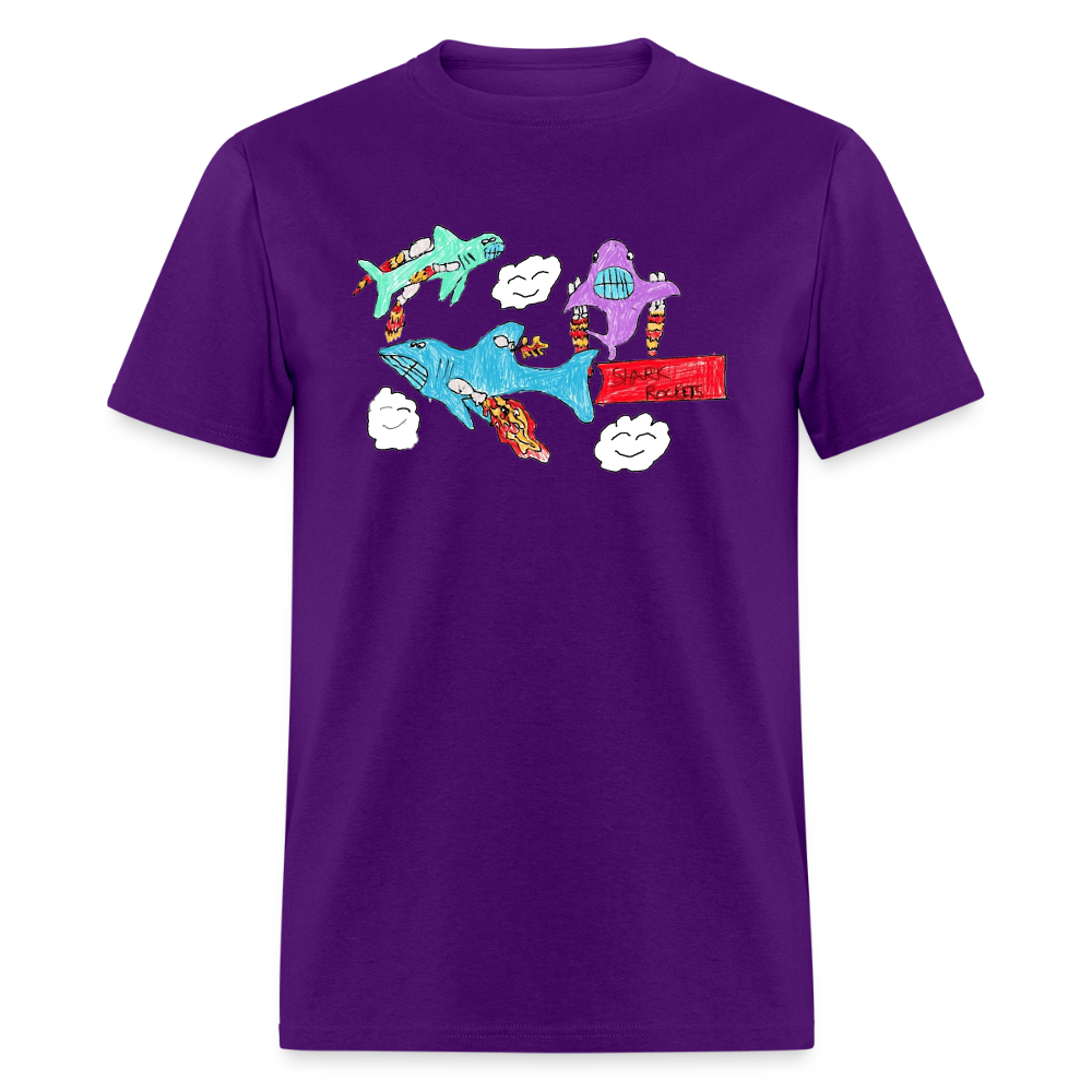 Shark Rockets Unisex Classic T-Shirt - purple