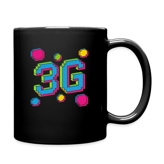 Retro 3G Full Color Mug - black