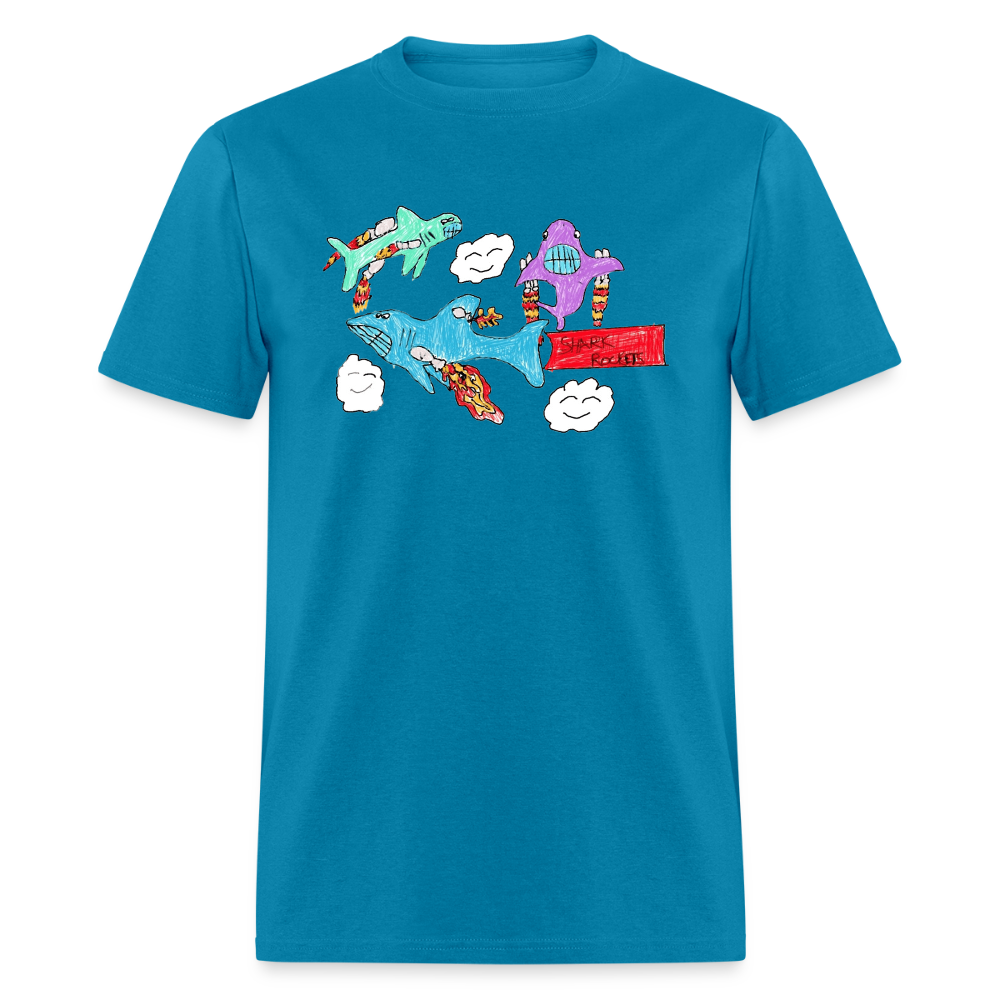 Shark Rockets Unisex Classic T-Shirt - turquoise