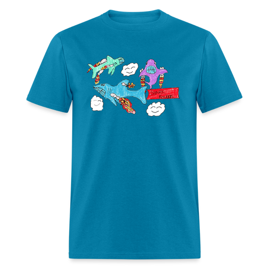 Shark Rockets Unisex Classic T-Shirt - turquoise