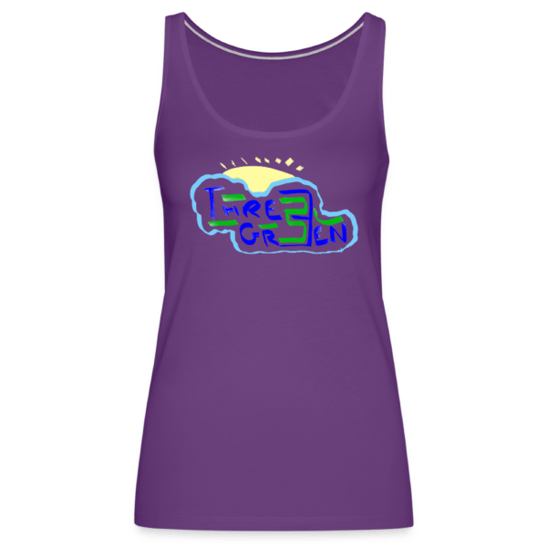 The Three Green Kloud Women’s Premium Tank Top